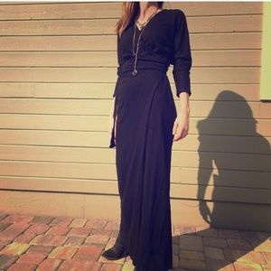 Free People wrap maxi dress